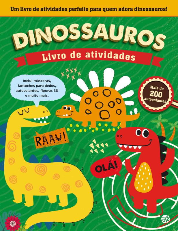 Dinossauros: Livro de atividades para crianças